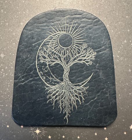 Lederpatch für Motorradtank