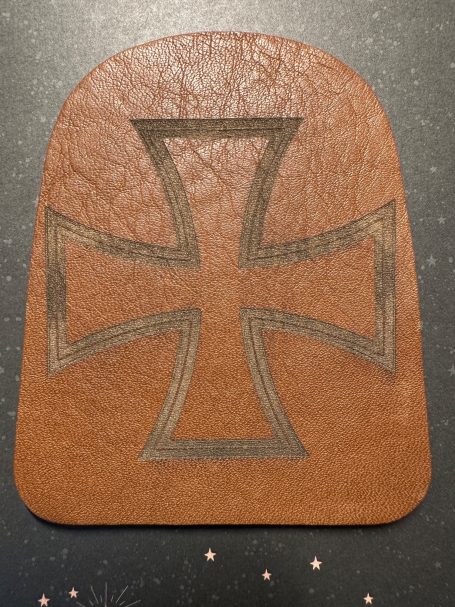 Lederpatch für Motorradtank